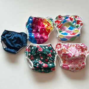 5 Baby Swim Diapers - fabric, 0-12m, Amazon